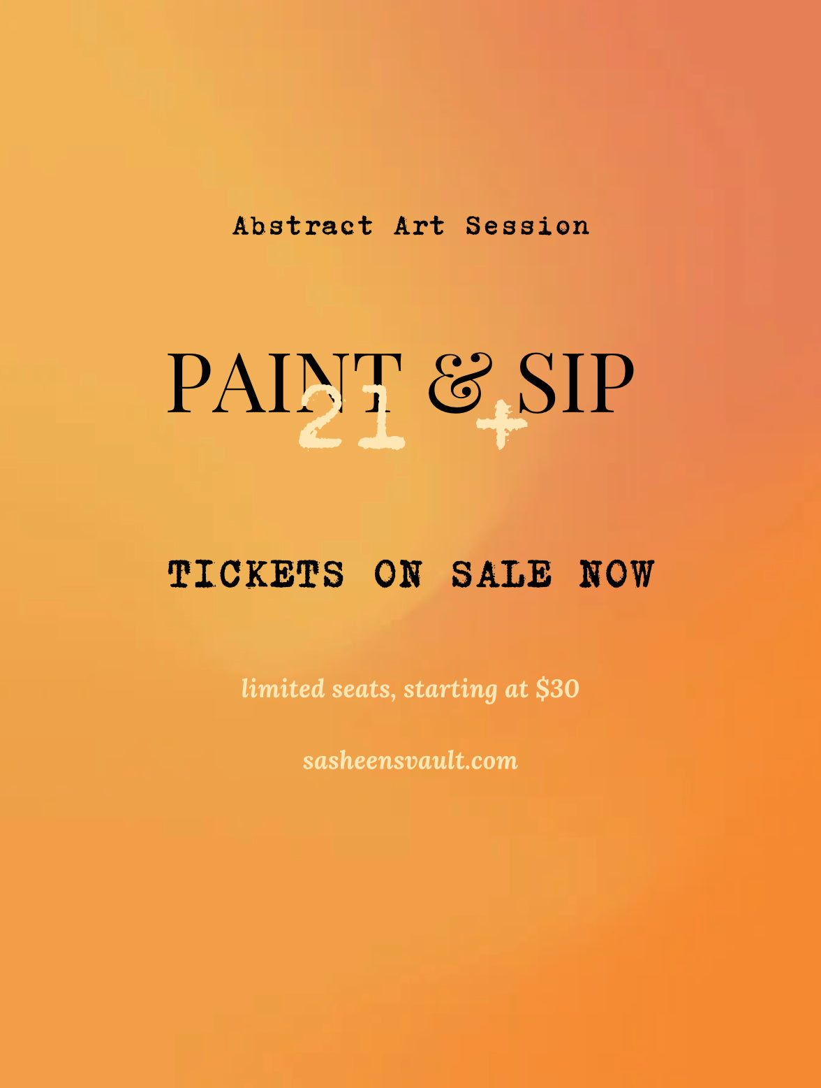 21 + Paint n' Sip
