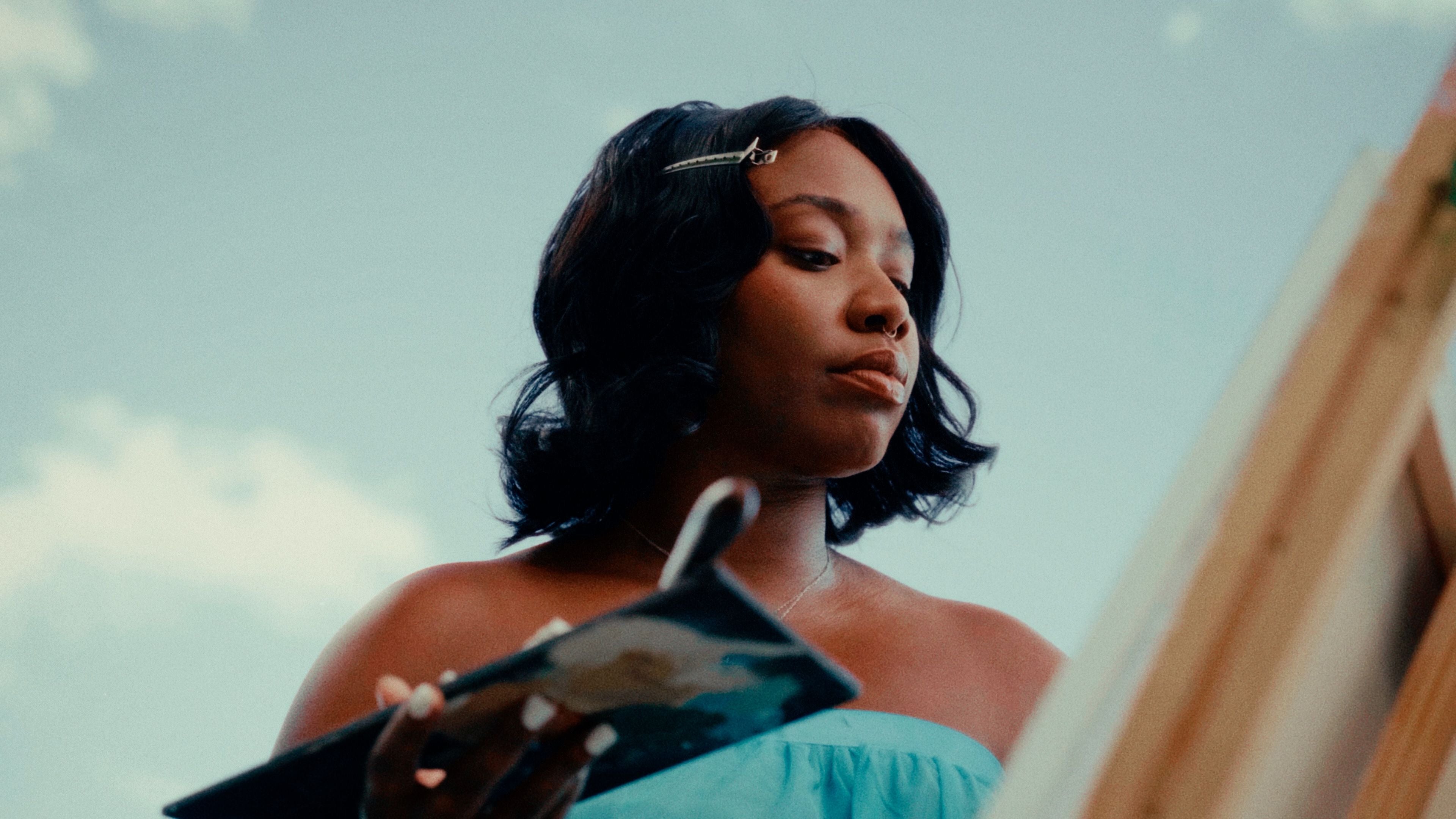 Load video: Cozy, and immersive videos inspired by Bob Ross. I&#39;m Sasheen, dedicated to creating luxury abstract paintings. You will receive access to full-length, real-time process videos. Join a creative sanctuary!